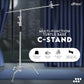 HIFFIN C Stand | 9.5 ft Steel Light C-Stand | 40-inch Detachable Base | C Stand with Grip Kit and Extension Arm |