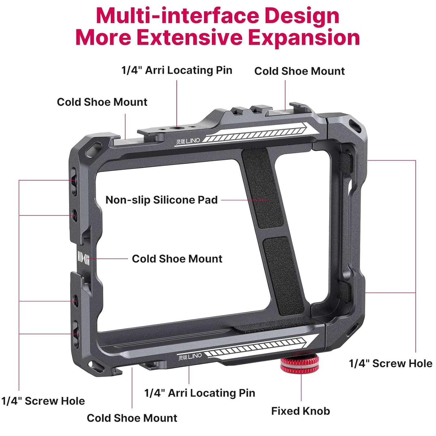 ULANZI Lino Smartphone Video Rig with Handles for iPhone 13, 8 Plus