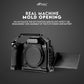 HIFFIN S5II Hersmay Aluminium Camera Cage for LUMIX S5 II / S5 IIX Mirrorless Camera, Built-in Cold Shoe & NATO Rail, Quick Release Plate for Arca Swiss