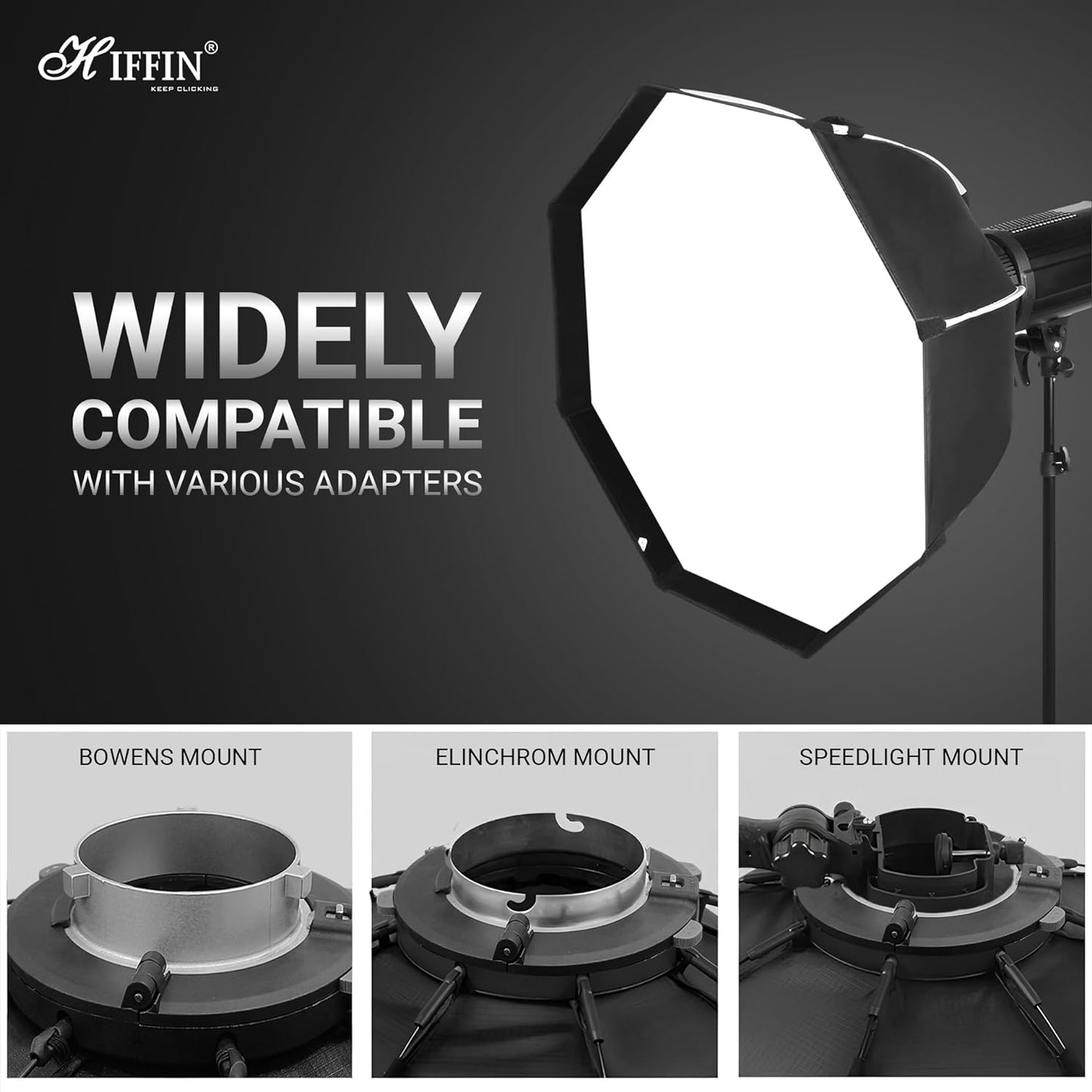 KT65 Octagonal Softbox with Quick Release & Bowens Mount, Bag Included