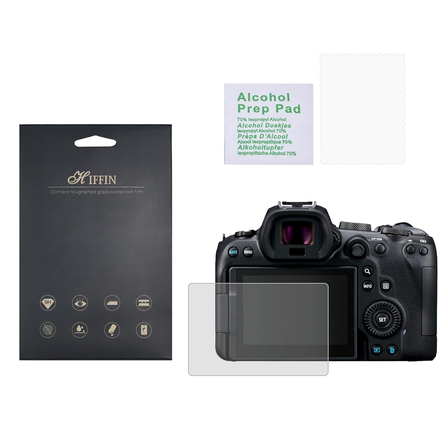 Hiffin® Sony FX3 LCD Screen Protector Clear Tempered Glass Film Camera LCD Screen Protector Guard 6 Layer (LCD PROTECTOR FOR FX3)