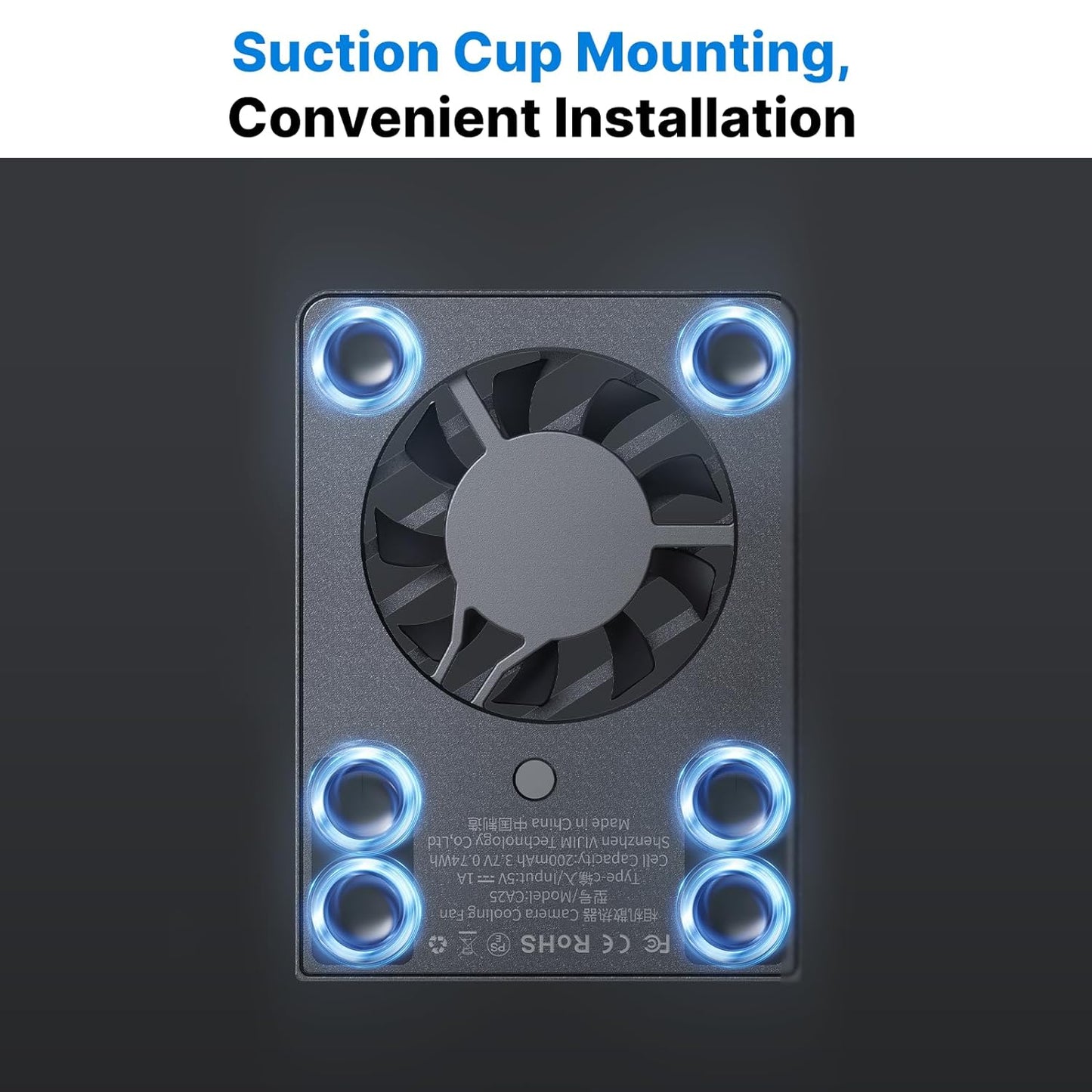 Ulanzi Camera Cooling Fan for Sony/Canon/FUJIFILM/Nikon C072GBB2 | Upgraded