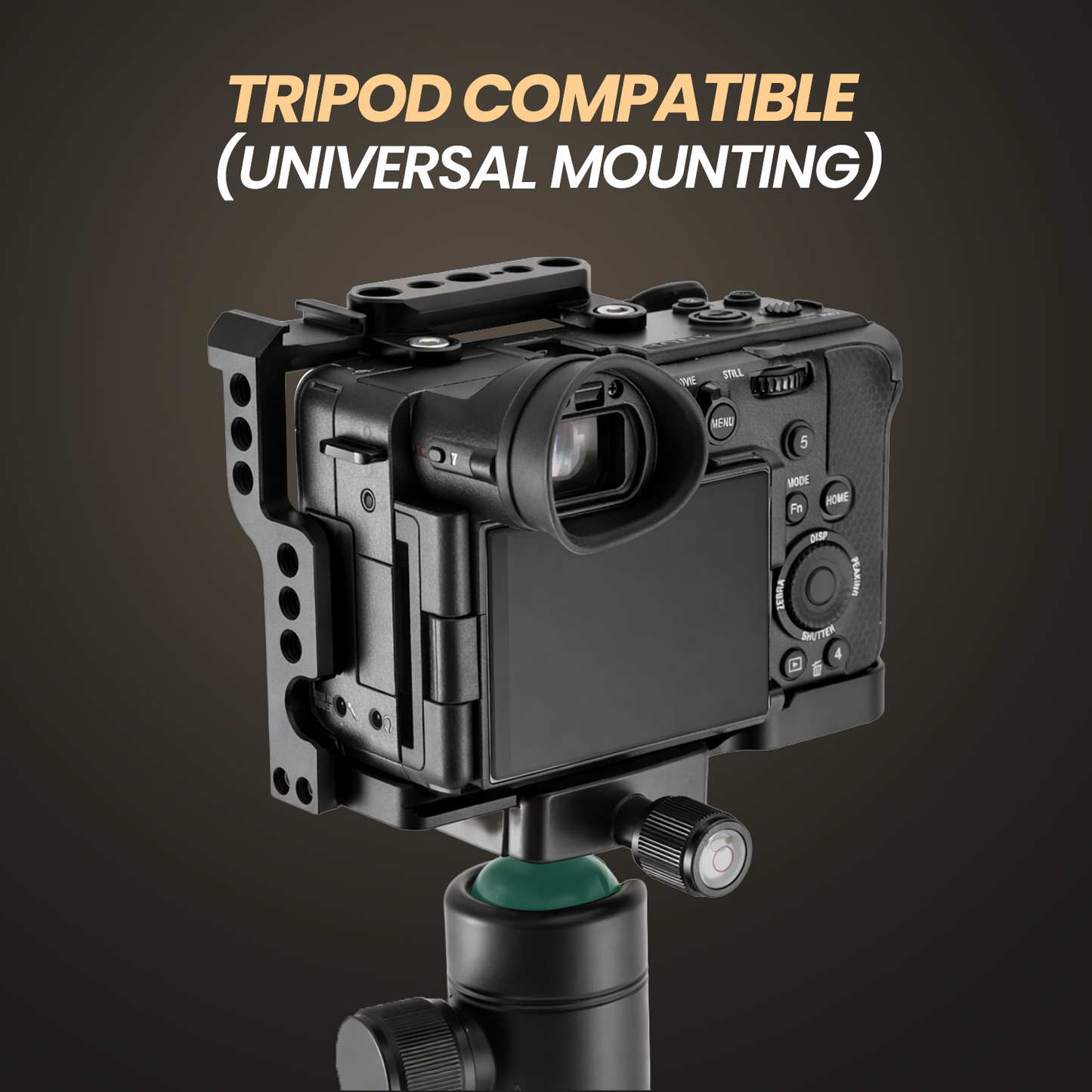 FX2 Metal Camera Cage Arca-Type Quick Release Cold Shoe 1/4″ & 3/8″ Thread Mount