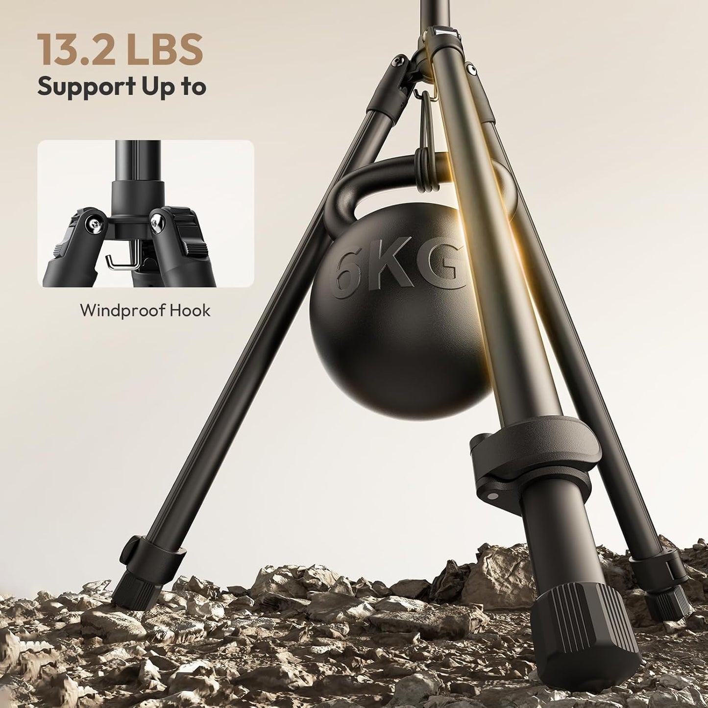 ULANZI T270 Light Stand 8.8FT/270cm Adjustable Tripod for Lighting