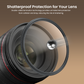 Elite Series UV Filter (40.5mm–95mm) | HD 18-Layer Nano Coating | Waterproof, Scratch Resistant, Slim