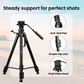 HF-880 1.65M (65 Inch) Heavy Duty Aluminum Professional Tripod