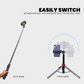 HTR-44,  Extendable By 44", Tripod with Bluetooth Button, 360° Ball Head