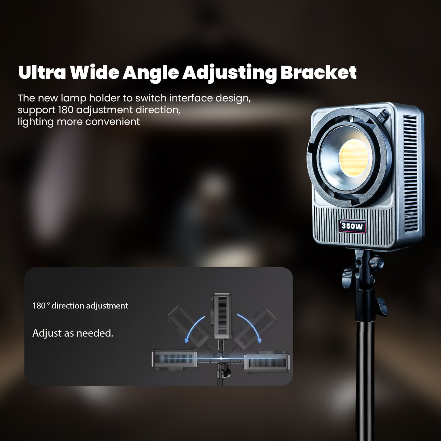 HF-350PRO Wonder Series 350W  Bi-Color Light | 25,800lm | CRI 95+ | CCT 2700K-6500K | Bowens Mount | App Control