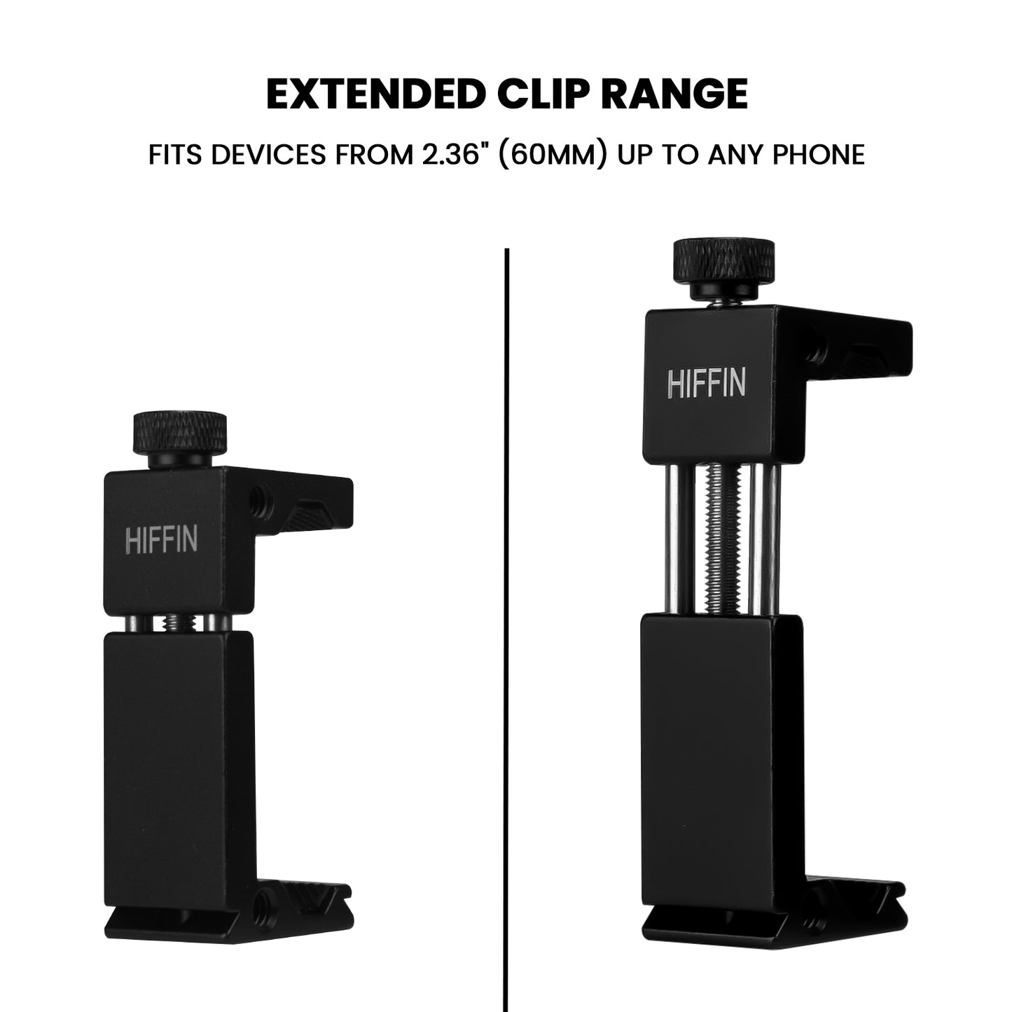 HIFFIN HF-05 Metal Phone Tripod Mount with Cold Shoe
