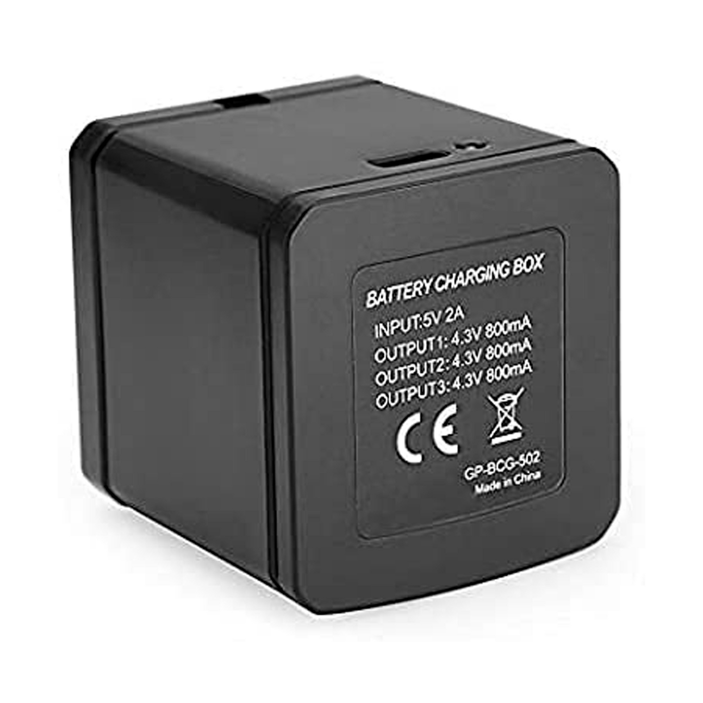HIFFIN® 3 Channel GP-FXD-901 Battery Charger Compatible with Go Pro Hero 9 Black Action Camera with USB Cable Hero 9 Black Accessories