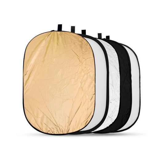 HIFFIN® 40"x 60"/100 x 150CM Photo Light Reflector Photography Kit 5-in-1 Gold/Silver/White/Black/Diffuser with Holder Clip & Collapsible Multi-Disc Carrying Case for Studio Outdoor Lighting