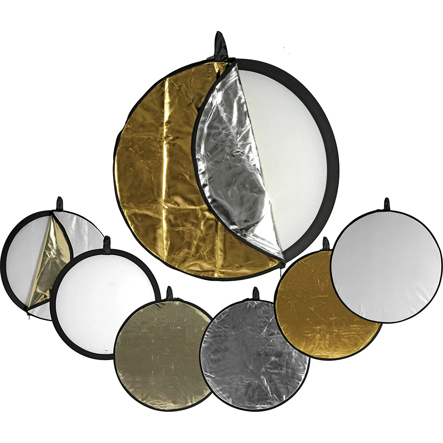 HIFFIN® Reflector 42-inch / 107 cm 5 in 1 Collapsible Multi-Disc Light Reflector with Bag - Translucent, Silver, Gold, White and Black(reg)