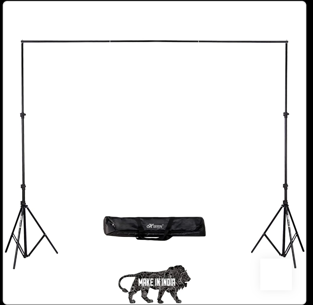 HIFFIN Background Kit With 6x9ft Green Curtain, for Photography and Background View