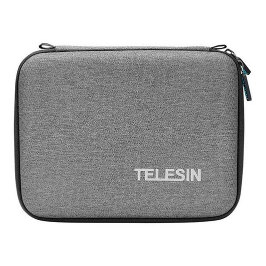 TELESIN Carrying Case for Go pro Hero, DJI Osmo Pocket Action, Insta360 One X, More, Hard Protective Travel Bag with 4 Moveable Dividers for More Accessories, Black
