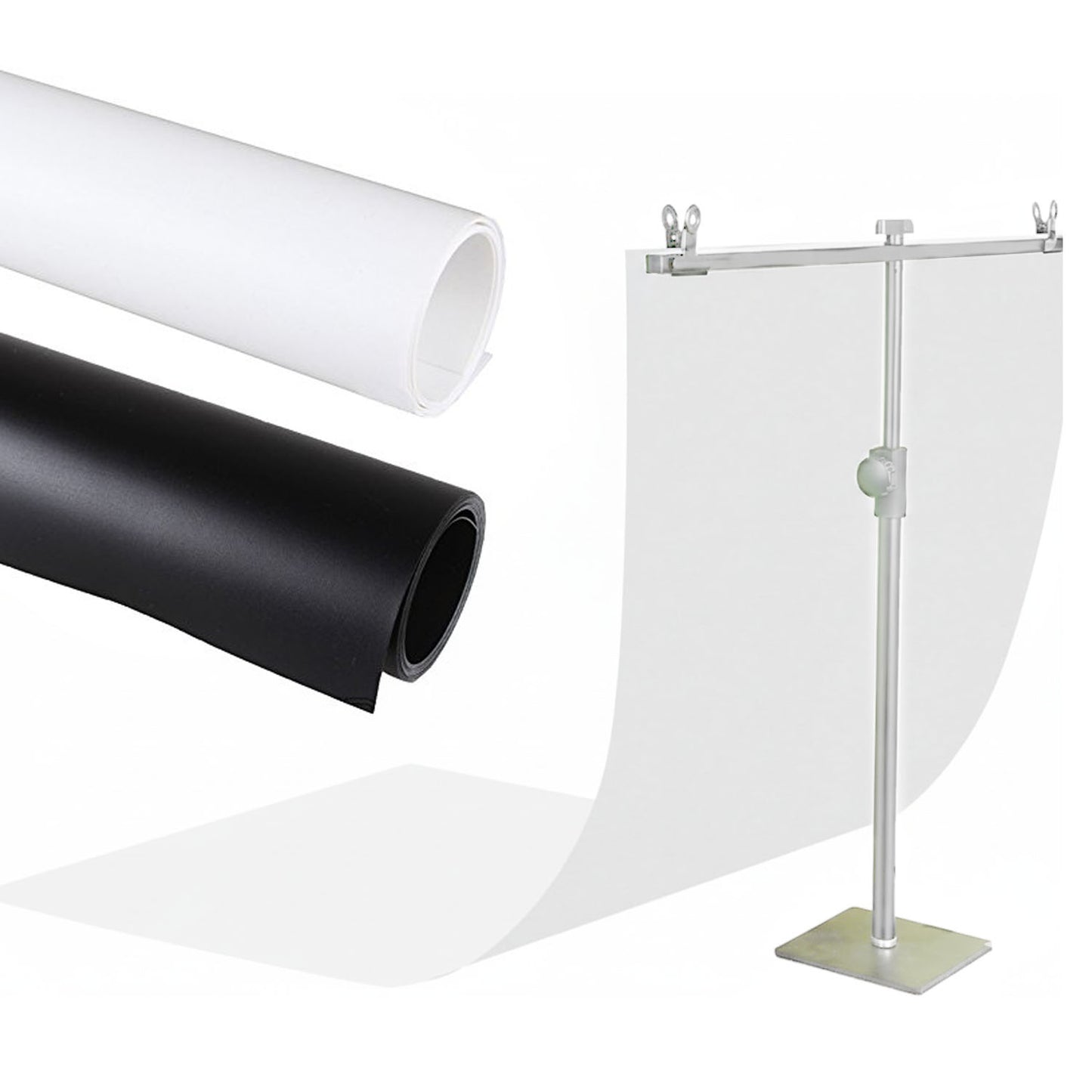 60x120cm PVC Matte Photography Backdrop – White, Black & Combo for Product Shoots