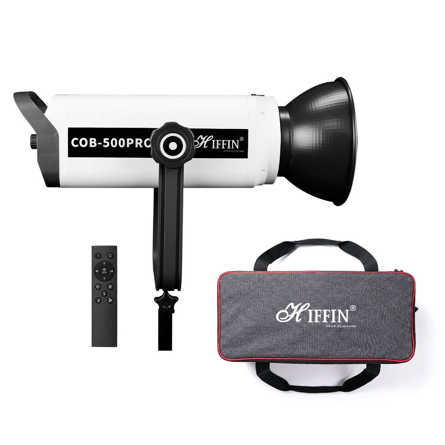 COB-500P Pro Bi-Color LED Video Light 51,800Lux Brightness 2800–6800K CCT Silent Cooling Fan Bowens Mount