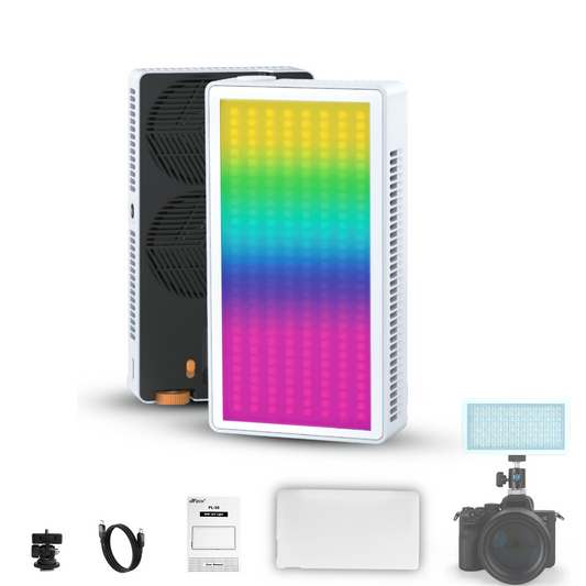 Panel Light 50 Watt RGB Video Light, 2500K-9000K, CRI 95+, 7000mAh, 24 FX, 6600lux