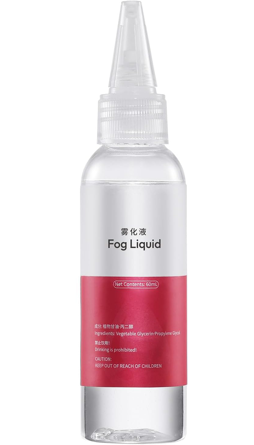 ULANZI Fog Machine Liquid Fluid 60ml for FM01 FILMOG Ace Portable Fog Machine and other Handheld Smoke Machines