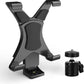 HIFFIN® iPad Tripod Mount Adapter Universal Tablet Holder Fits Ipad Air, Mini, Surface, Nexus and Most Tablets, Use on Tripod, Monopod, Selfie Stick, Tabletop Tripod Stand (IPAD Holder with 1/4 screw ball head)