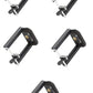HIFFIN® 5 Pcs Combo A E P Universal Mobile and Small Size Camera and Selfie Stick Holder Tripod Attachment (Black)
