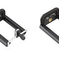 HIFFIN® 2 Pcs Combo A E P Universal Mobile and Small Size Camera and Selfie Stick Holder Tripod Attachment (Black)