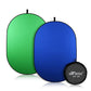 HIFFIN® 2-in-1 Green|Blue 150CM X 200CM Photo Video Studio Collapsible Background Panel, Full Cotton Photography Background with Carrying Case (Green/Blue)