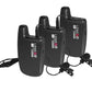 LENSGO LWM-308C Dual-Channels Lavalier Wireless Microphone - 2 Transmitter & 1 Receiver 50 Meter Range 8 Hour Battery for DSLR Camera Smartphones Gimbal Video Vlog Interview Clip-on Lapel Mic (2 TX & 1 RX)
