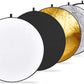 HIFFIN® Reflector 42-inch / 107 cm 5 in 1 Collapsible Multi-Disc Light Reflector with Bag - Translucent, Silver, Gold, White and Black
