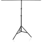 HIFFIN® Black Screen Backdrop 6x10 ft with Stand 6x9FT Photography Backdrop with 1PC 6.5FT T-Shape Backdrop Stands, 2PCs Spring Clamps, 1PCs Carry Bag