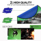 HIFFIN® 2-in-1 Green|Blue 150CM X 200CM Photo Video Studio Collapsible Background Panel, Full Cotton Photography Background with Carrying Case (Green/Blue)