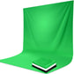 HIFFIN® 8 x 12 FT 3 PCS | Black | White | Green LEKERA Backdrop Photo Light Studio Photography Background