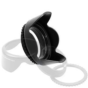 HIFFIN 62mm Flower Lens Hood Screw Mount for Canon Nikon Sony Olympus Pentax & All Other Digital SLR Cameras (62mm Flower Lens Hood)