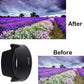 HIFFIN® EW-73D 67mm ew 73D EW73D Lens Hood Reversible Camera Accessories for Canon 80D 7DII 7D2 77D 760D EF-S 18-135mm USM