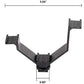 HIFFIN® V-Bracket 5"/12.5cm V-Shape Triple 3 Universal Cold Shoe Hot Shoe Mount Bracket for DSLR Camera with LED Video Light Microphone Monitor...