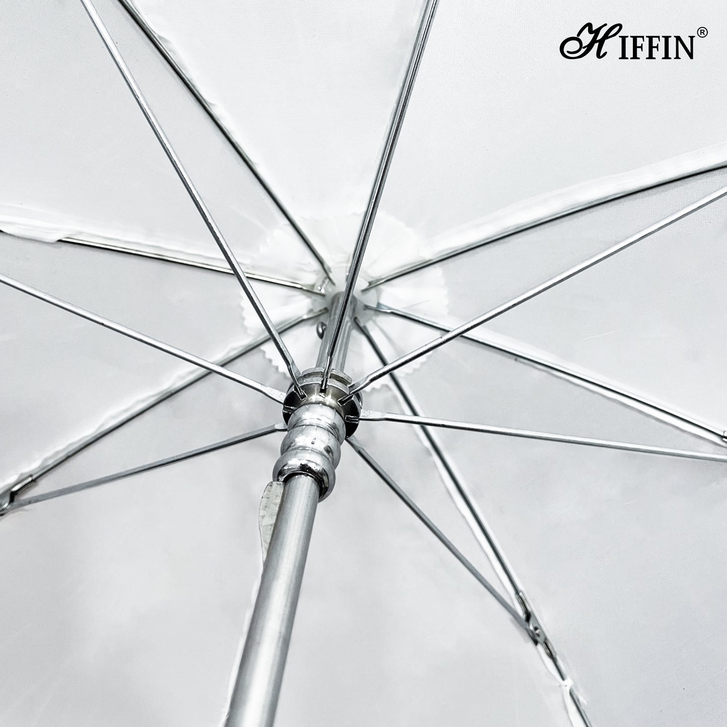 HIFFIN® Professional White Umbrella 100cms 36 inch/91cm for Photography Studio LED Video Light Flash Camera Flash Video Light Stand