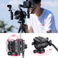 ULANZI MT-56 Camera Tripod Stand with Fluid Head, for Sony Nikon Canon Fujifilm DSLR Camera Video Shooting, w Cell Phone Holder vlogging Travel Tripod Mount - Ombra