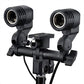 HIFFIN® Branded E27 Double Light Combo Socket with Light Stand Swivel Mount & Umbrella Holder for Photography, Film, & Video Studio