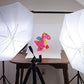 HIFFIN® E27 Studio Single Holder KIT Umbrella White + Studio Light Stand 9 FT+ Umbrella and Bulb Holder KIT Mark IV (4 Single Holder,4 Light Stand 9FT,4 Umbrella, 1 Bag for Kit) (WOB)