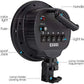 HIFFIN® 5 in 1 E27 Combo Photo Studio Bulb Holder Base Socket Lamp Bulb Holder Adapter for Photo Video Studio Softbox Video Light - Black