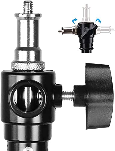 HIFFIN® Maximizer Pro 10ft Two Way Adjustable Photo Studio Light Stand with 6.2ft/190cm Boom Arm and Sandbag, Aluminum Alloy Rotable Tripod for Studio Outdoor Photography Portrait Video