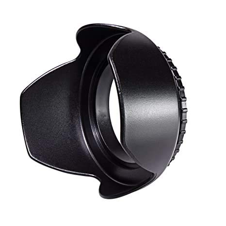 HIFFIN 62mm Flower Lens Hood Screw Mount for Canon Nikon Sony Olympus Pentax & All Other Digital SLR Cameras (62mm Flower Lens Hood)