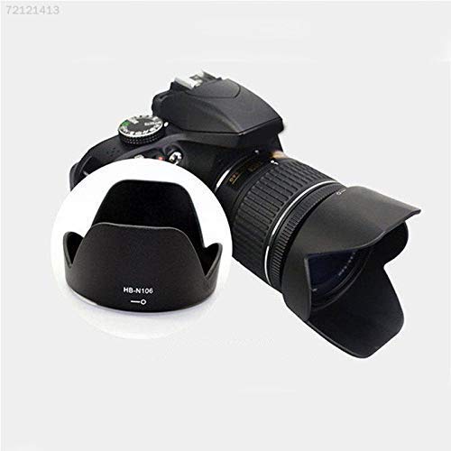 HIFFIN® Lens Hood HB-N106 And HB-77 For Nikon af-9 18-55mm & Nikon 70-300mm Lens D3500, D3400, D5600 Kit (Bayonet Type Lens Hood HB-N 106 And HB-77 Lens Hood Combo)