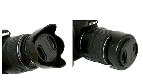 HIFFIN 62mm Flower Lens Hood Screw Mount for Canon Nikon Sony Olympus Pentax & All Other Digital SLR Cameras (62mm Flower Lens Hood)