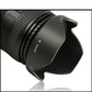 HIFFIN 55mm Flower Lens Hood Screw Mount for Canon Nikon Sony Olympus Pentax & All Other Digital SLR Cameras (55mm Flower Lens Hood)
