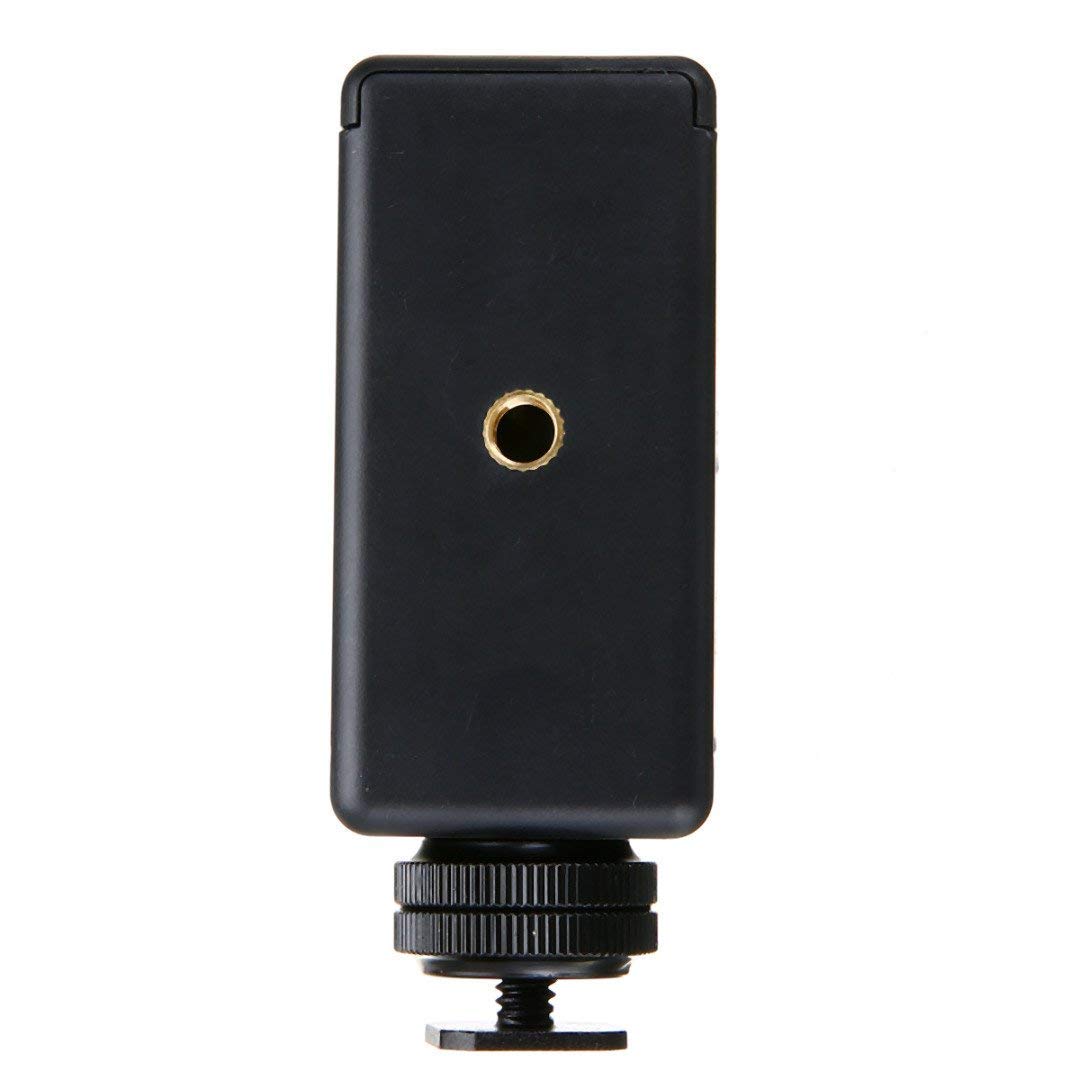 HIFFIN® 1/4" Phone Clip Holder + Hot Shoe Adapter Mount Screw for Camera Black for Sony Canon Nikon DSLR 1/4" Phone Clip Holder + Hot Shoe Adapter