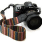 HIFFIN® Universal Color Stripes Soft red Camera Neck Straps Shoulder Strap Belt Grip for DSLR Nikon Canon Panasonic Sony Pentax