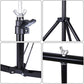 HIFFIN® White Screen Backdrop 6x10 ft with Stand 6x9FT Photography Backdrop with 1PC 6.5FT T-Shape Backdrop Stands, 4PCs Spring Clamps, 1PCs Carry Bag