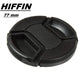 HIFFIN® 77 MM Snap-On Front Lens Cap/Cover for Canon, Nikon, Sony, Pentax All DSLR Lenses
