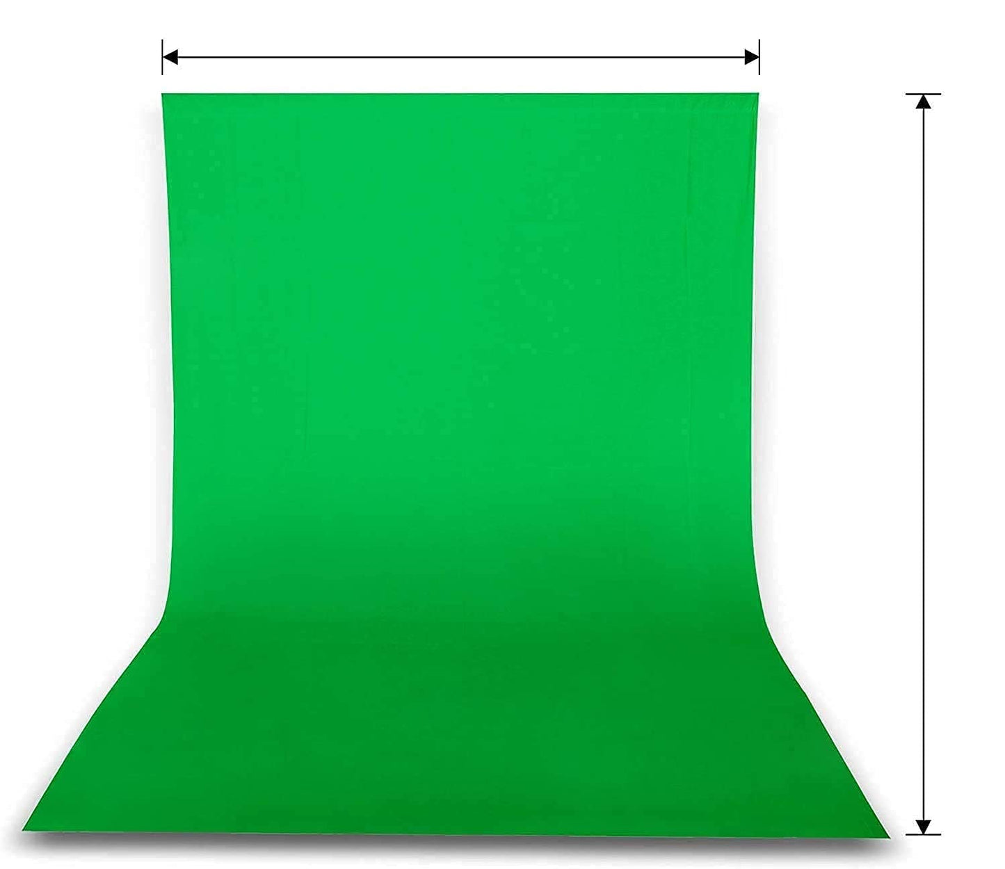 HIFFIN Green Backdrop Background 152.4 MMX228.6MM (6x9 Ft) for Studio - Camera Accessory Green Background