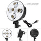 HIFFIN® Set Photography Equipment Kit 50cmx70cm Softbox with 5 in 1 E27 Photo Studio Bulb Holder Base Socket Lamp Bulb Holder Adapter for Photo Video...